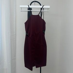 Mystic dress with mesh paneling